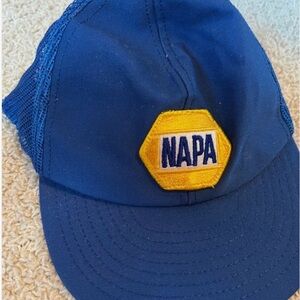 Vintage NAPA Blue Trucker Hat - Yellow Logo